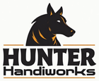Logo: Black silhouette of a dog's head above the text 