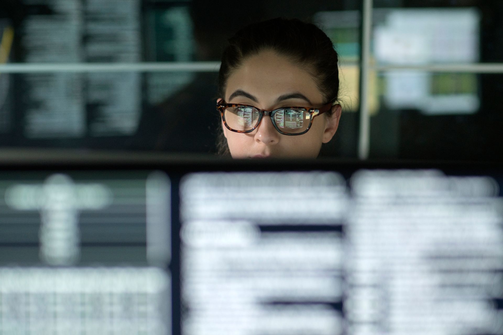 Woman on computer