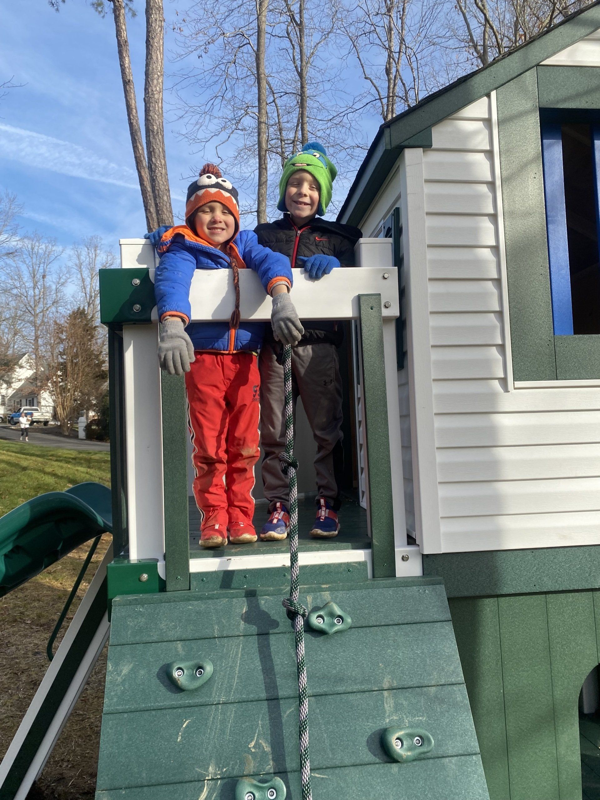 Two Cute Boys Outside — Keswick, VA — Monticello Nannies