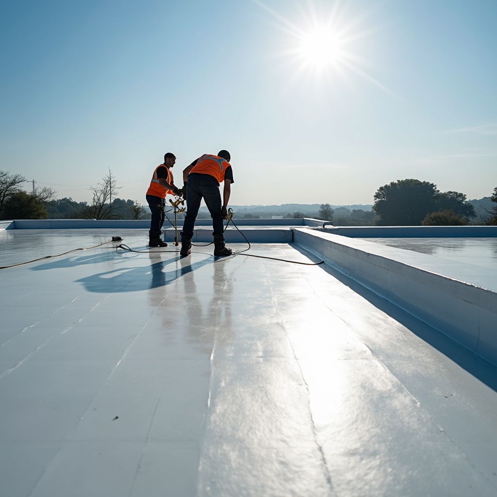 Commercial roofers repairing storm damage in Ottawa
