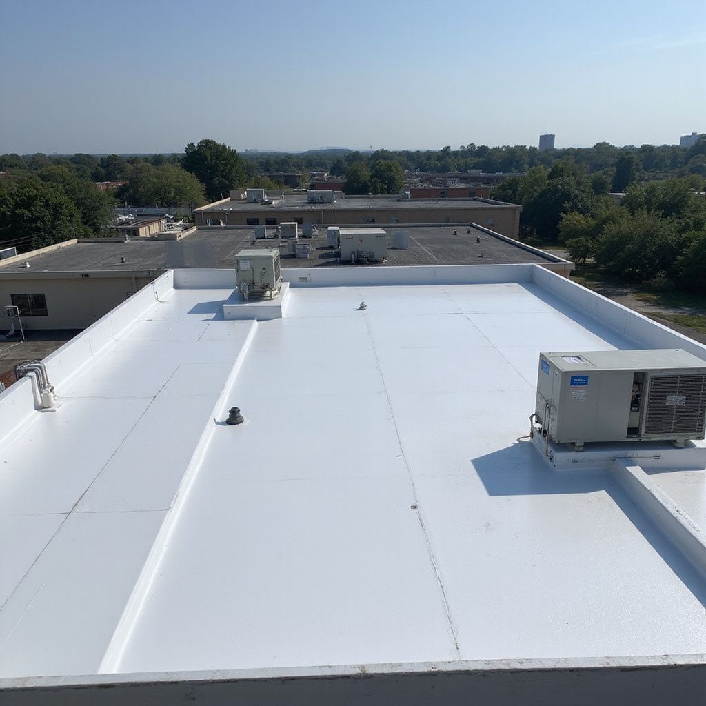 Flat roofing installation in Ottawa commercial building

