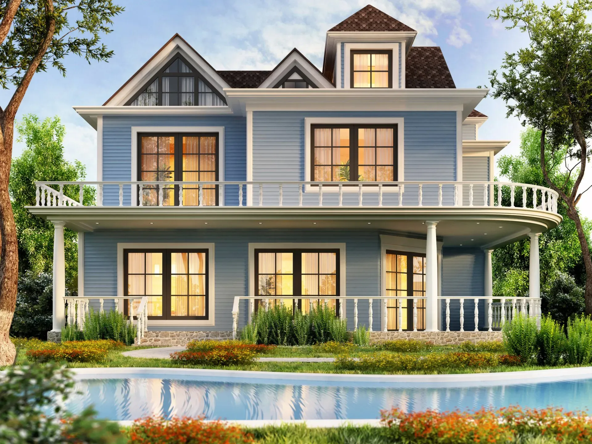 Modern house exterior