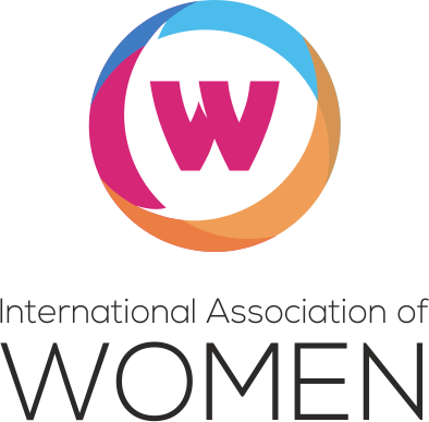 Logo of the International Association of Women: Pink 