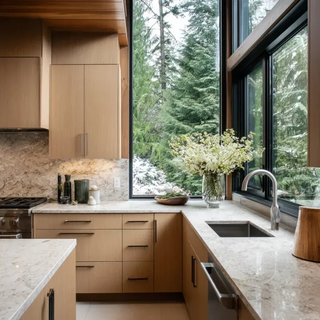 Modern Vancouver kitchen remodeling project with custom island extension, quartz surfaces, LED strip lighting, and integrated appliance installation.
Professional kitchen renovation Vancouver featuring granite countertops, engineered hardwood flooring, contemporary cabinetry, and open layout optimization.
Vancouver BC kitchen remodeling services with marble backsplash installation, quartz countertop replacement, and custom storage cabinetry solutions.
Affordable kitchen remodeling Vancouver BC including laminate countertop upgrade, cabinet refacing, backsplash tile installation, and vinyl flooring replacement.