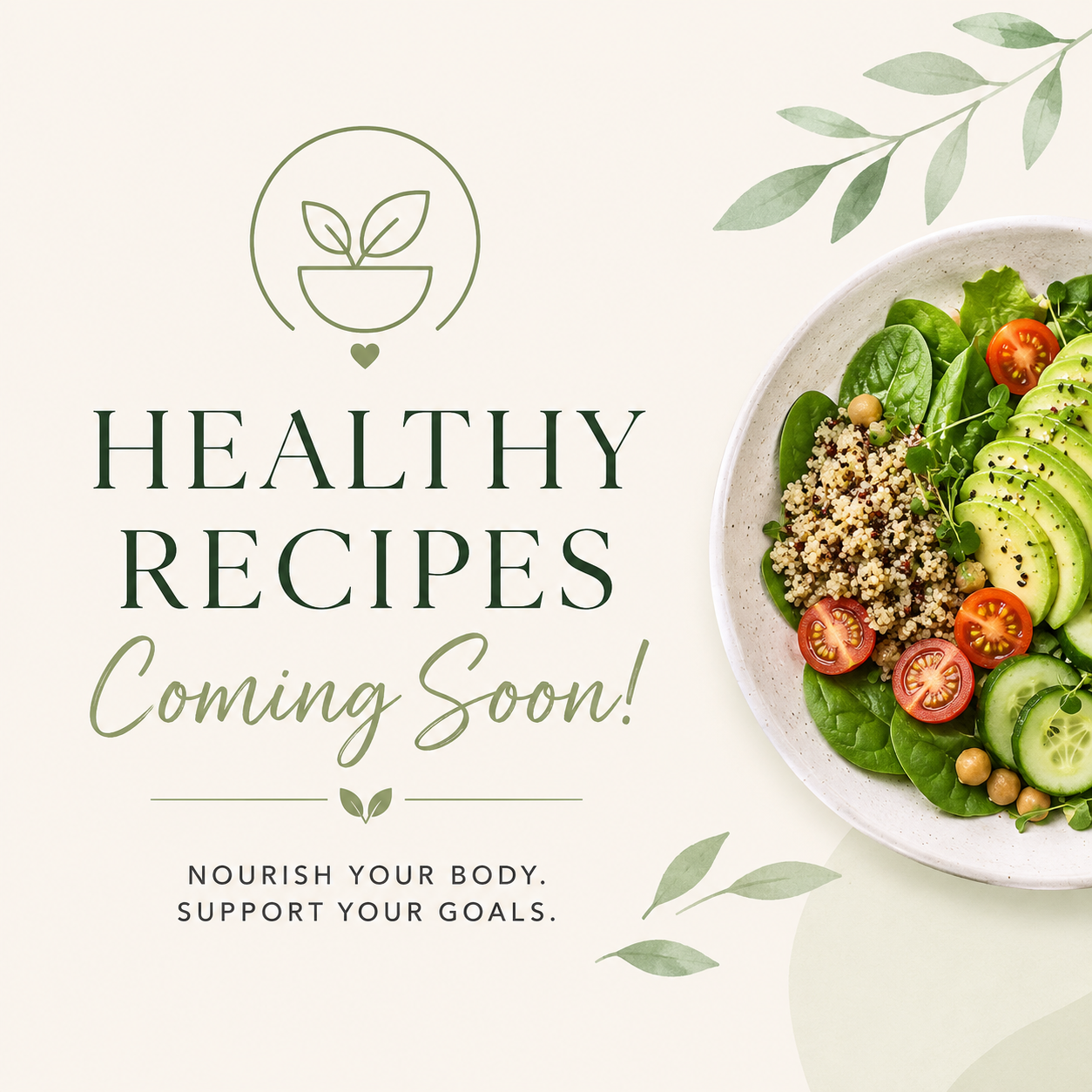 Healthy Recipes Coming Soon