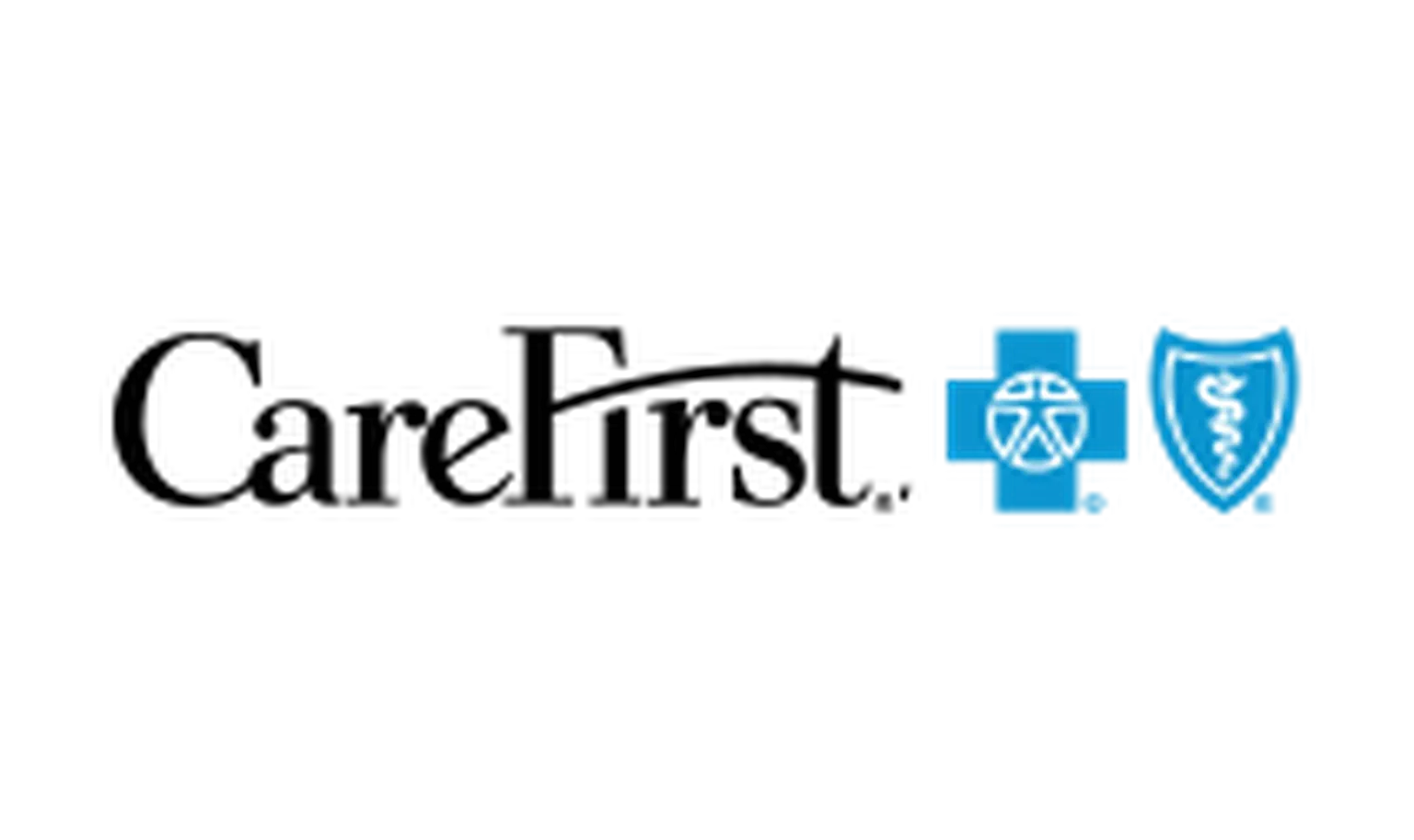 CareFirst logo with blue medical shield icons on a white background