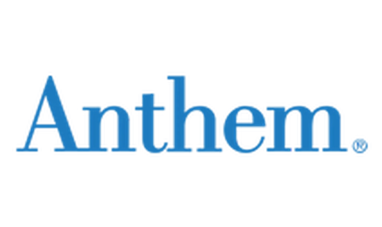 Blue Anthem logo on a white background