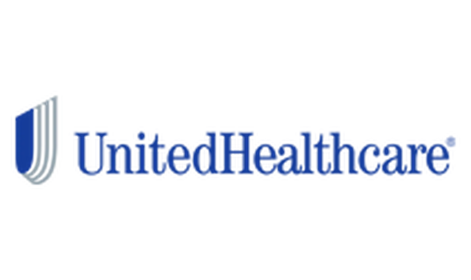 UnitedHealthcare logo in blue text with a striped blue shield icon