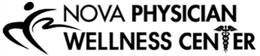 Nova Physician Wellness Center logo with black stylized figure and text