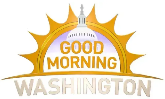 Good Morning Washington logo with sunrise over the U.S. Capitol dome