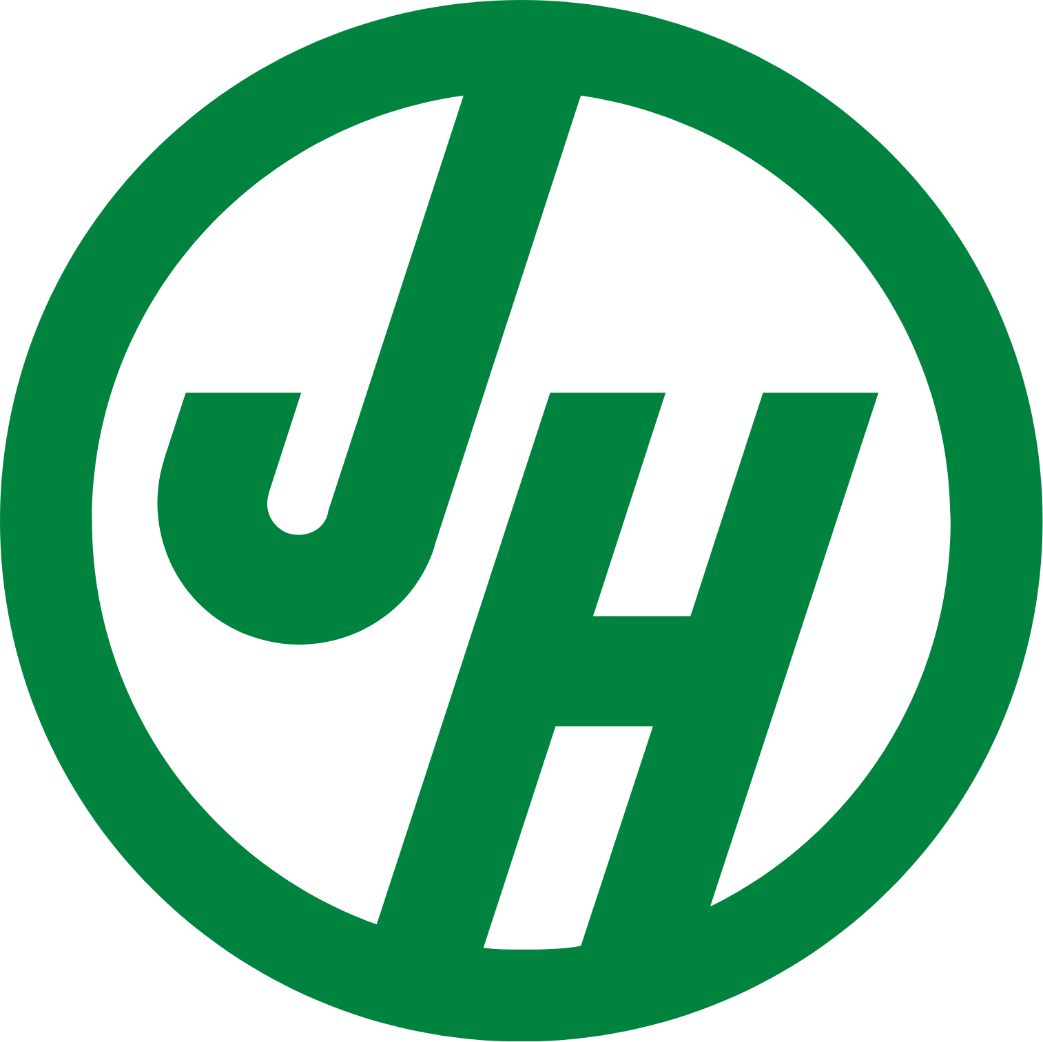 A green circle with the letter h inside of it