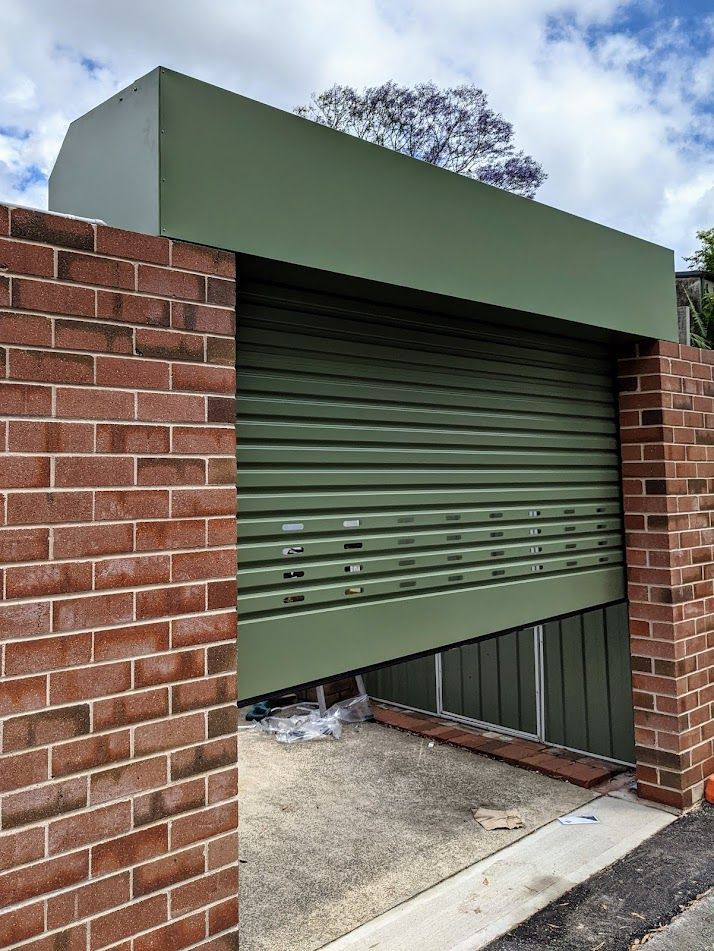 Green Roller Door — Sydney, NSW — Ryde Garage Doors