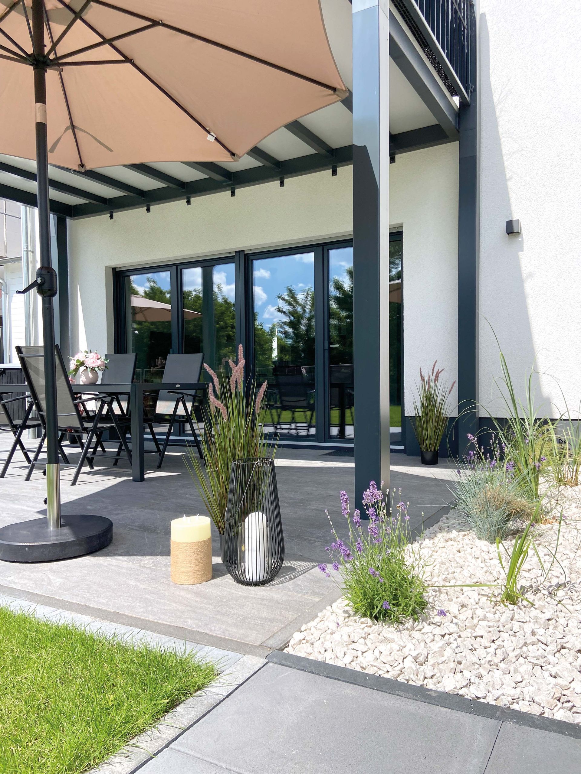 Pflanzbereich an der Terrasse