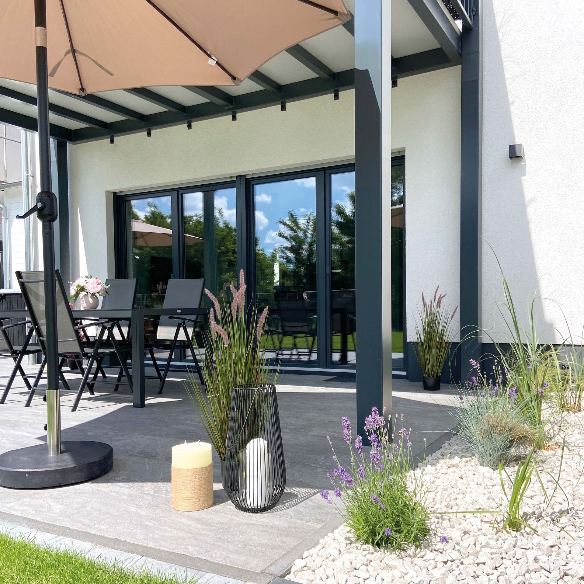 Blick zur Veranda