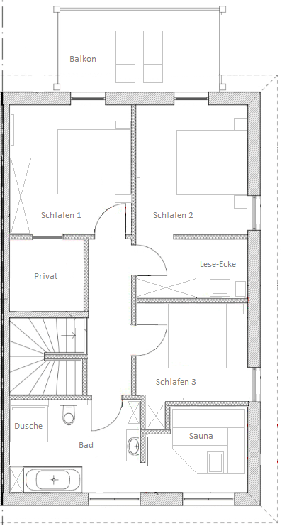 Grundriss Obergeschoss