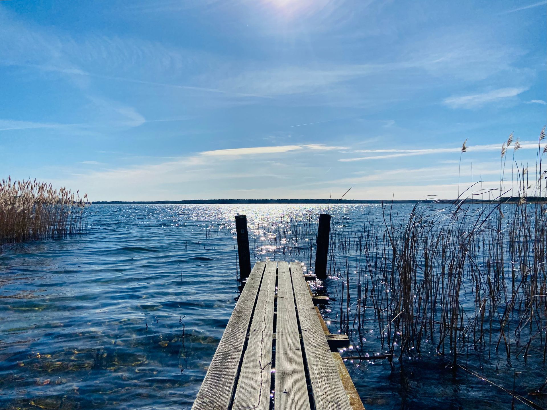 Steg an der Boots-Slip-Anlage