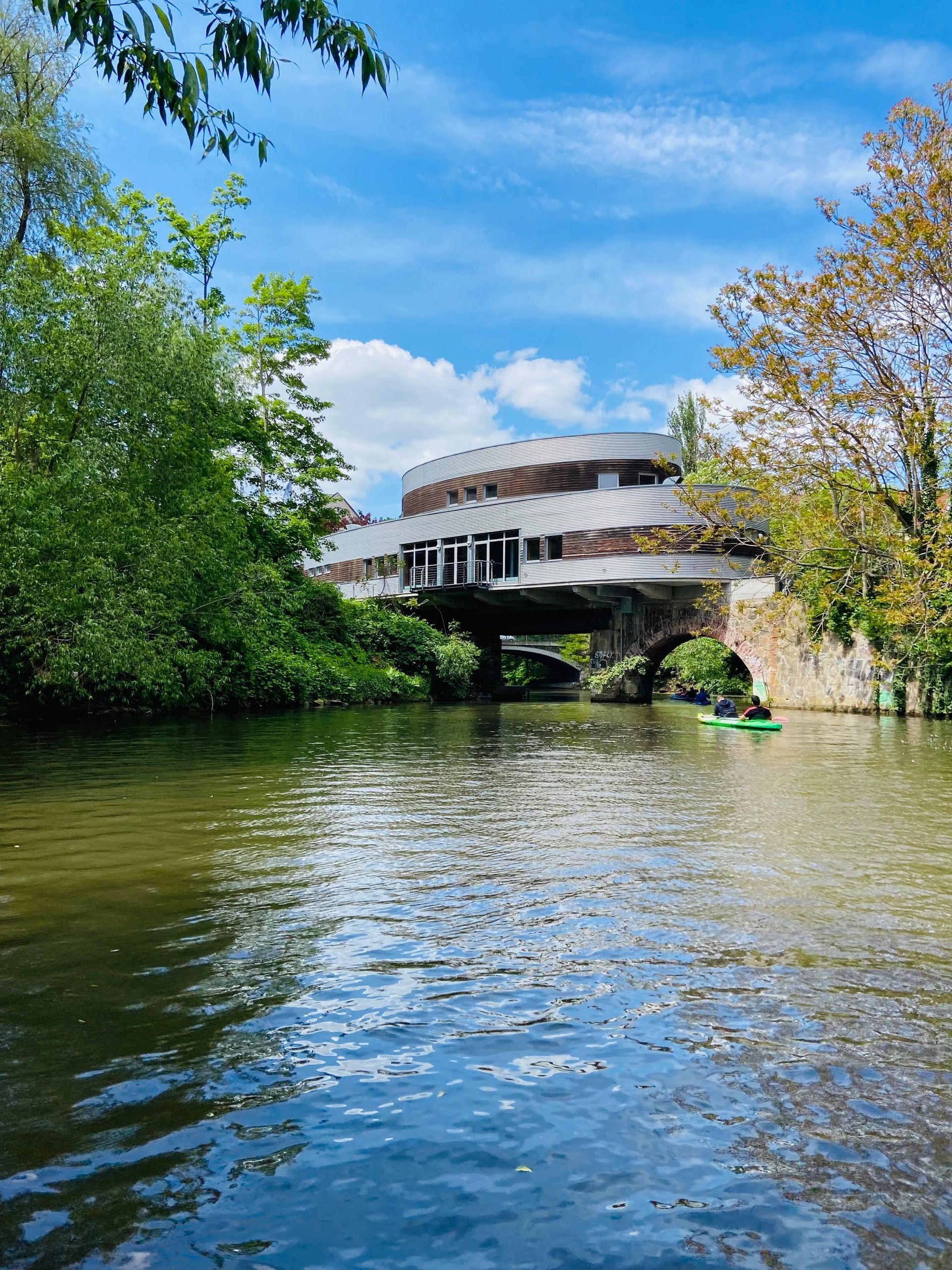 Riverboat Fernsehstudio Paddeltour in Leipzig