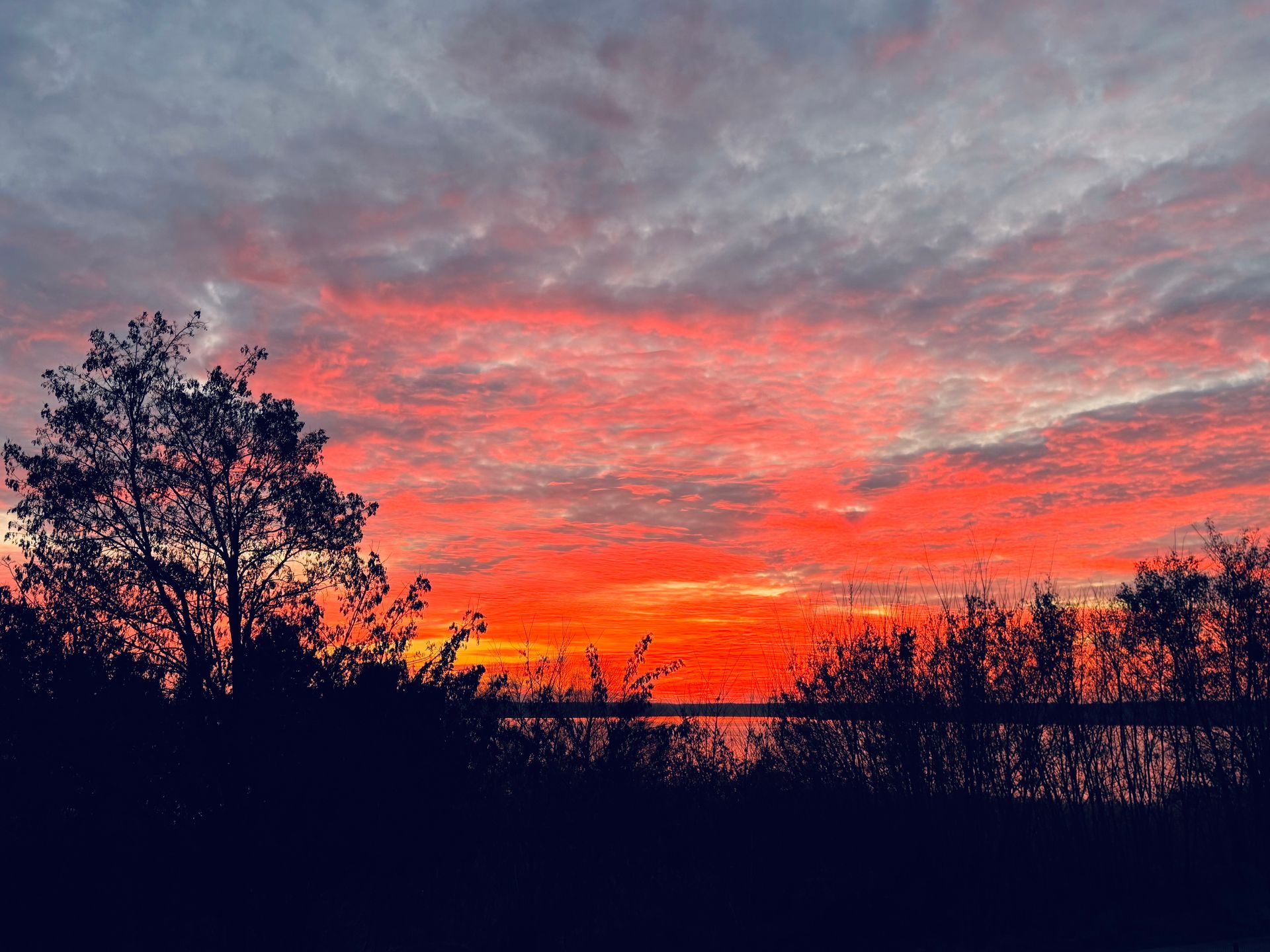 Sonnenuntergang an der Goitzsche