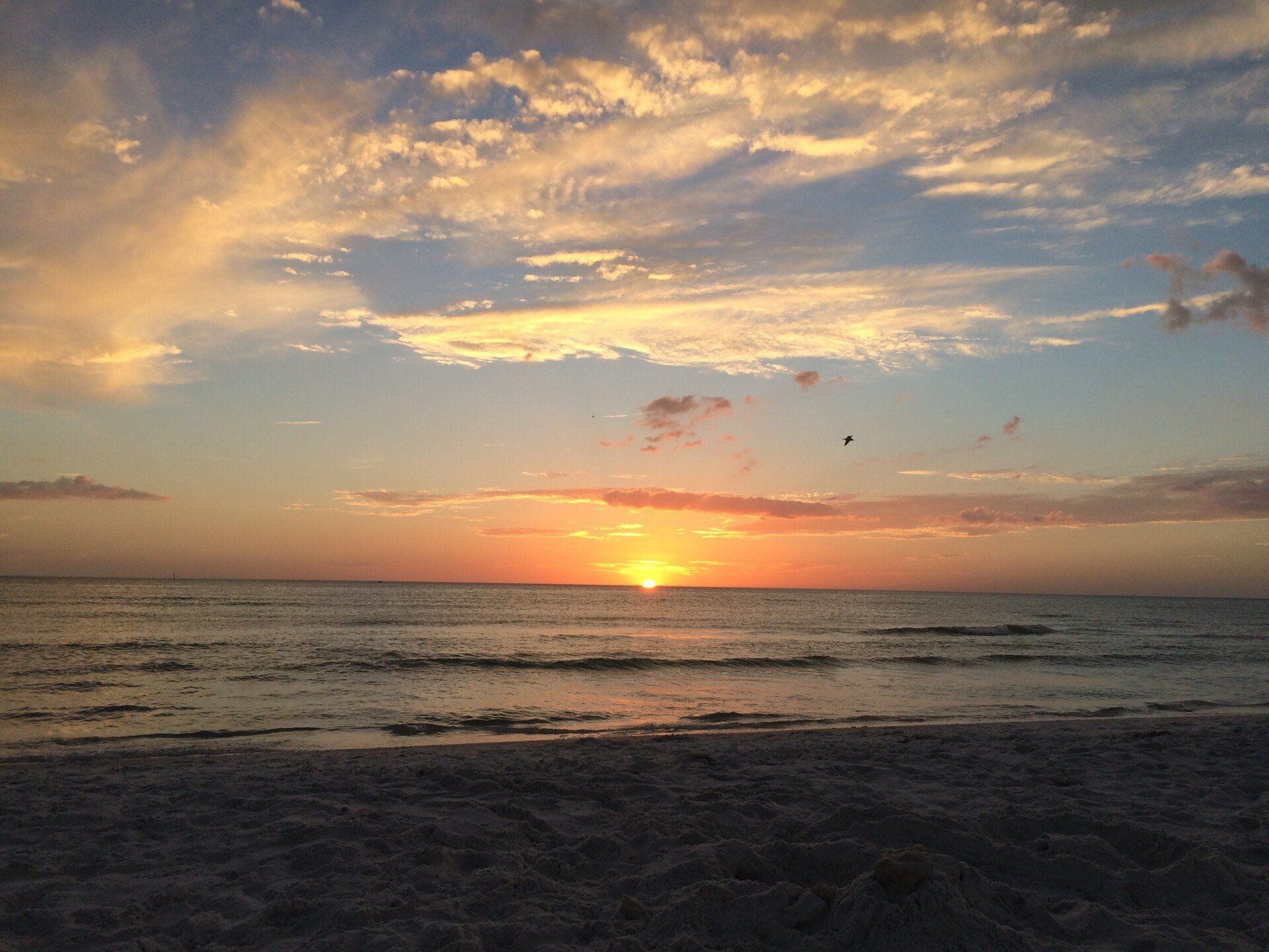 Sunset off a Florida beach
