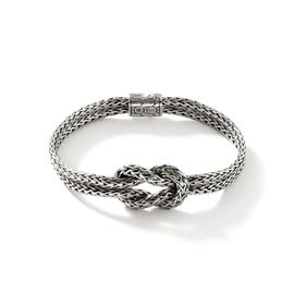 John Hardy Love Knot Bracelet, Sterling Silver, a woven bracelet in reclaimed sterling silver. 