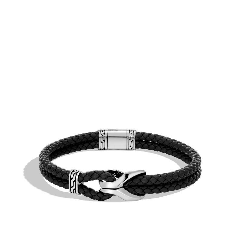 John Hardy Asli Double Row Leather Bracelet
