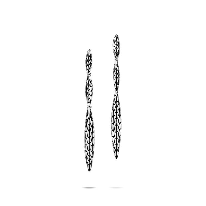 John Hardy Classic Chain Spear Linear Earrings