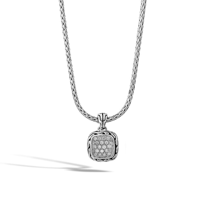 John Hardy Classic Chain Pendant Necklace with Diamonds
