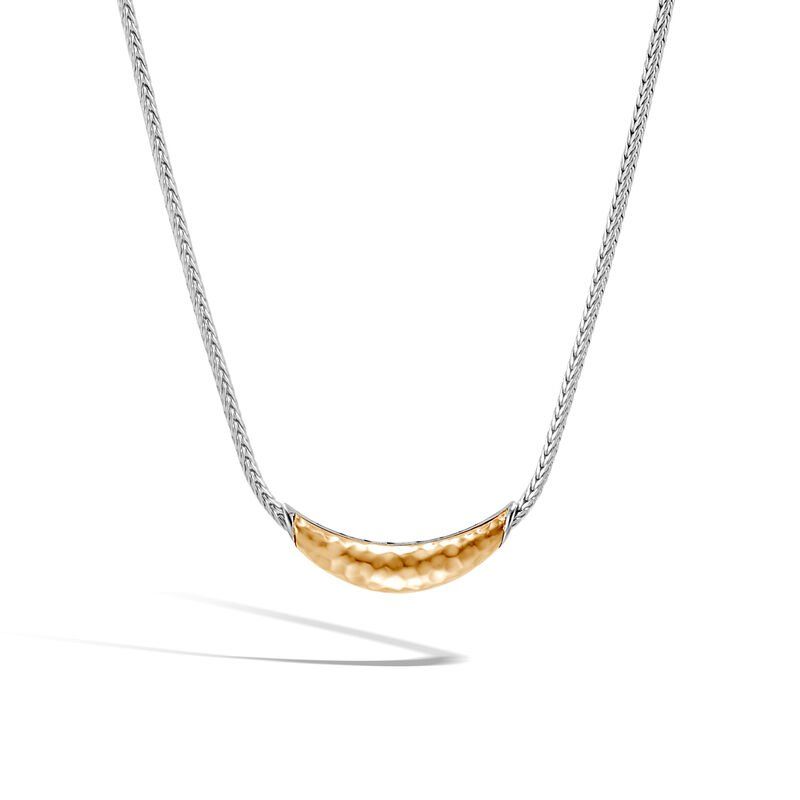 John Hardy Classic Chain Hammered Station Necklace