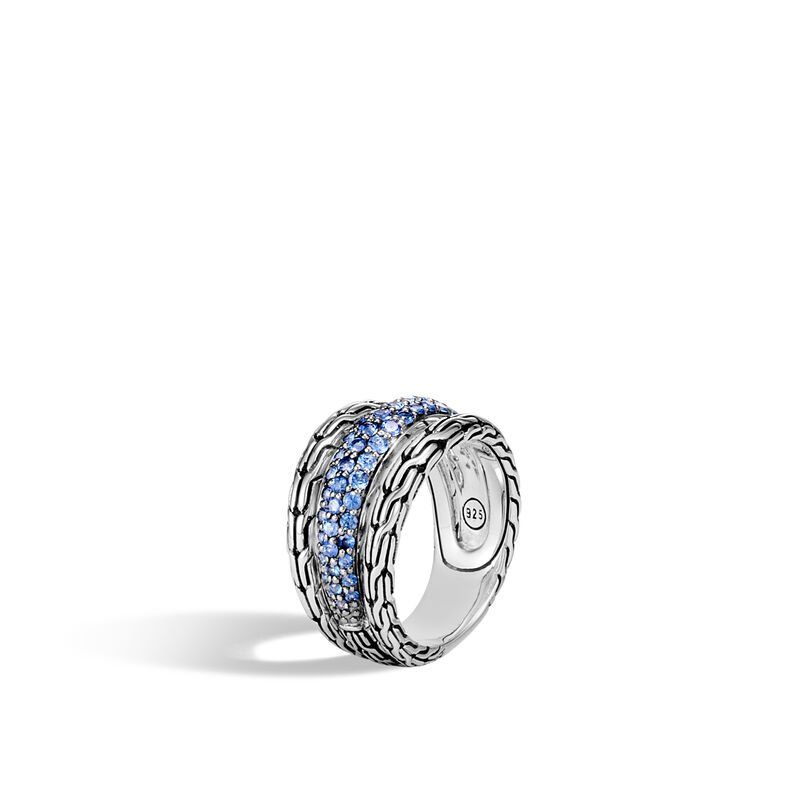 John Hardy Classic Chain Ring Blue Sapphire
