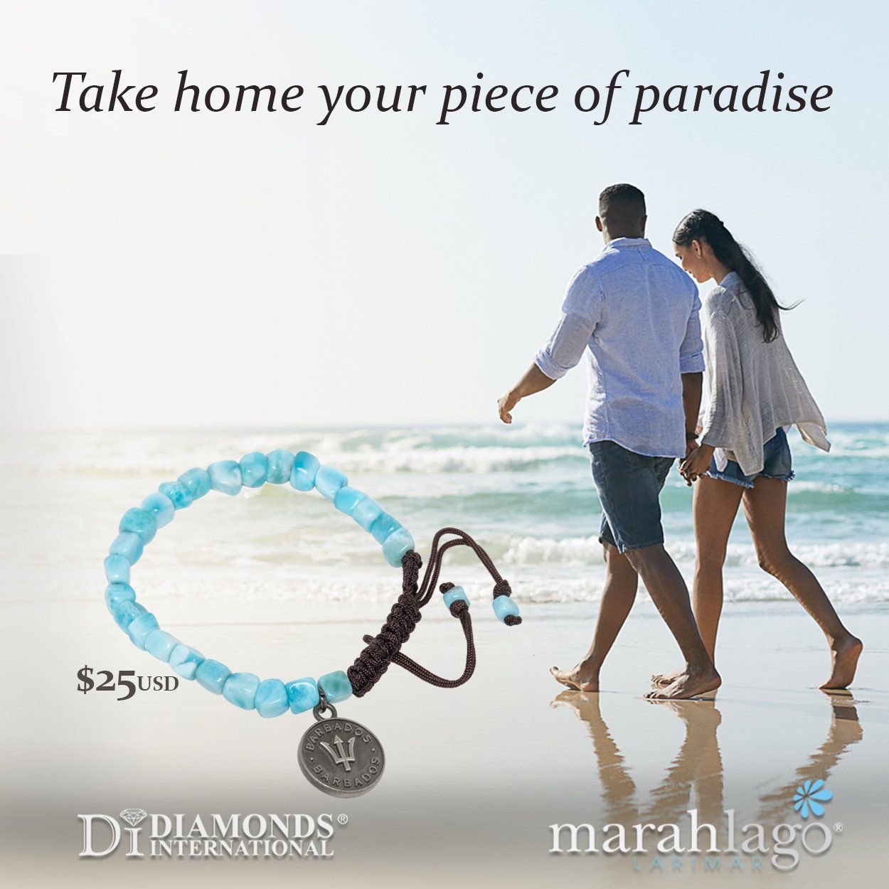 DI Marahlago Barbados Coin Bracelet