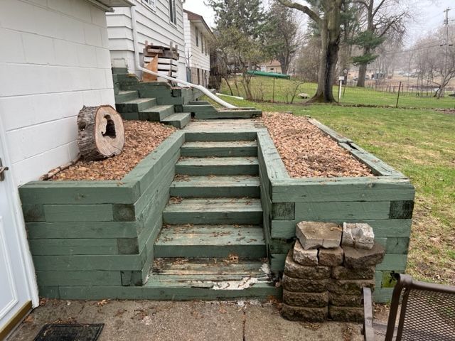 Before Stairs Renovation — Minneapolis, MN — Lifestyle Landscapes