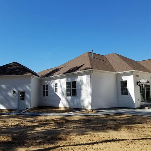 Professionally Installed Gutters in a House