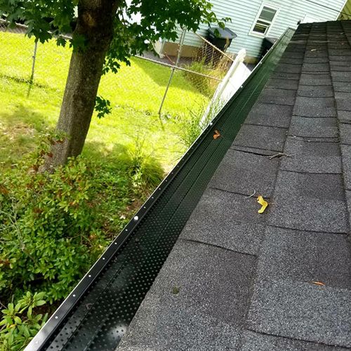 Freshly Installed Gutter Guards