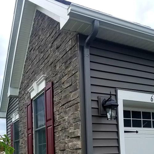 Professionally Installed New Gutter