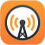 A picture of an app icon with an antenna on it.