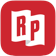 A red square with a white rp logo on it.