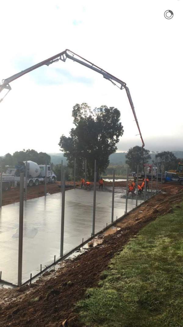 Shed Under Construction — Albury, NSW — Twin City Sheds