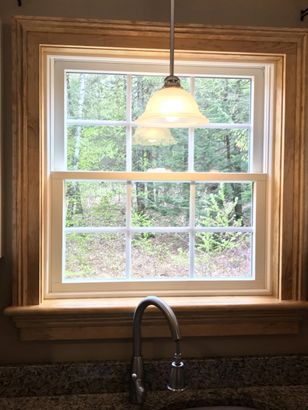 A custom trimed kitchen window — Peterborough, NH — Wheeler Construction