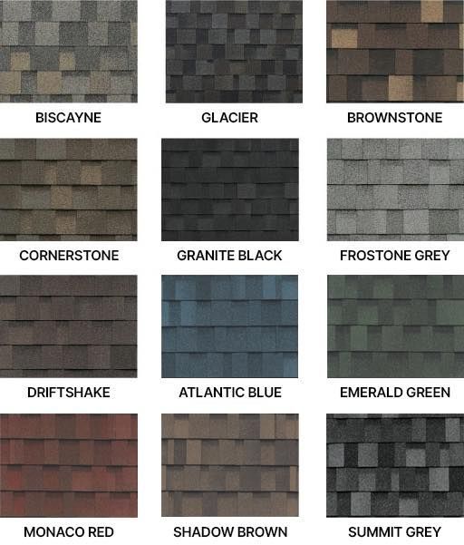 There are many different types of asphalt shingles.