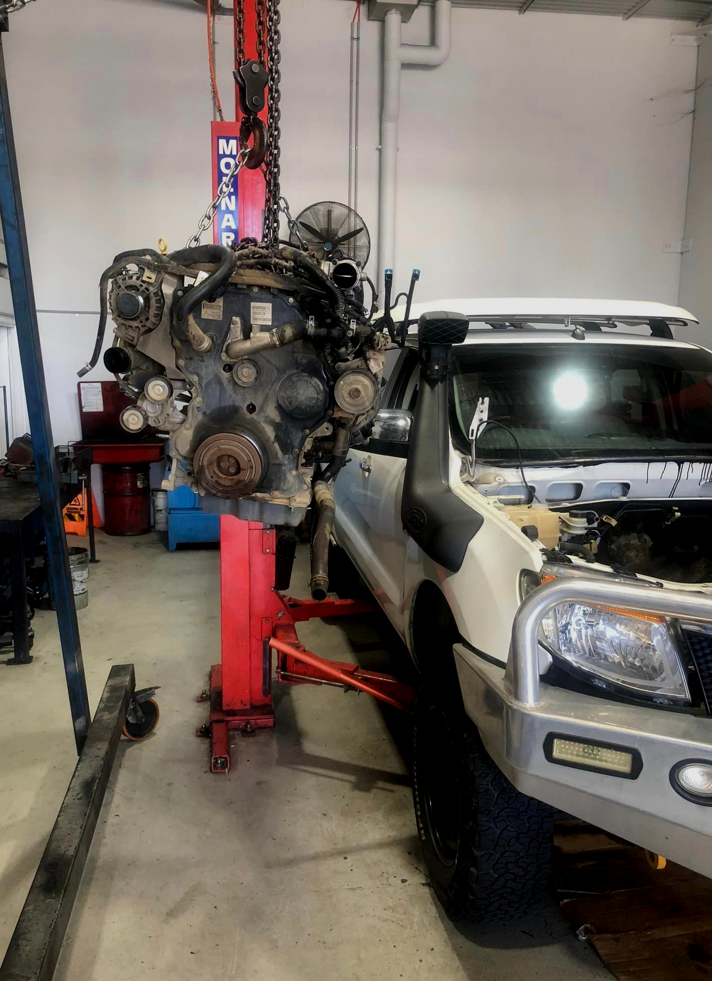 Diesel Engine Undergoing Maintenance — Experienced Mechanics on the Gold Coast, QLD