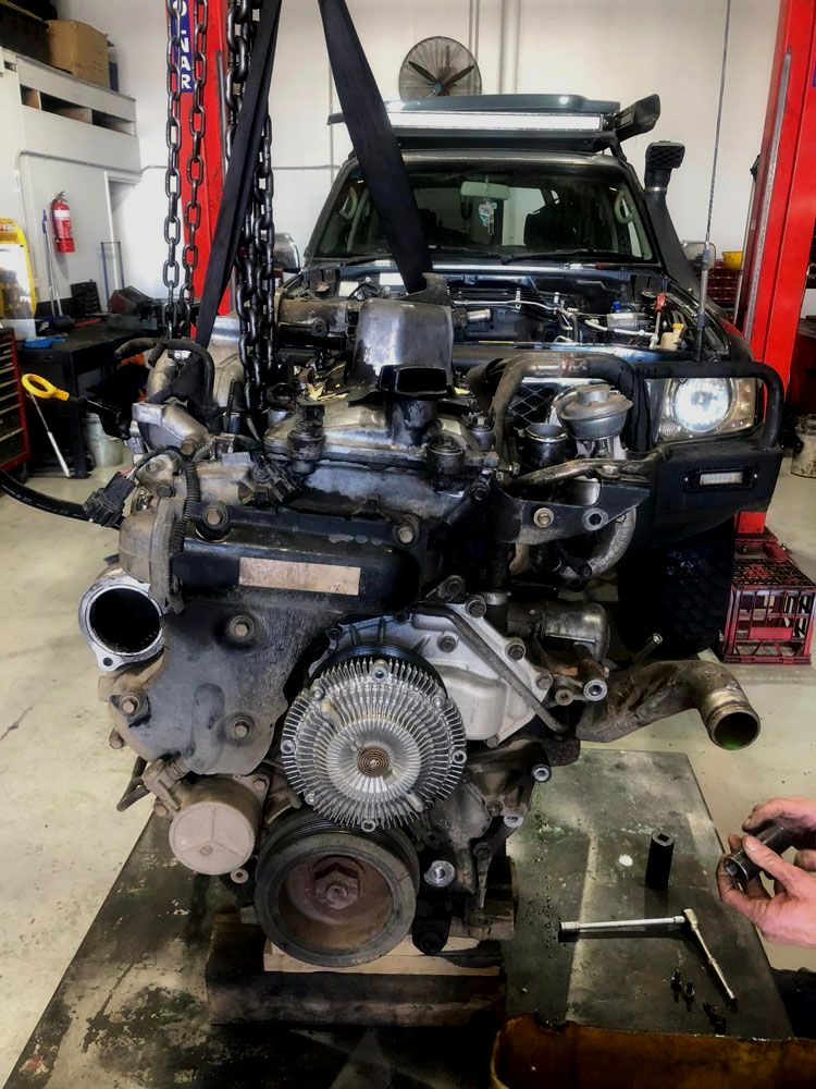 Diesel Engine in a Service Garage — Experienced Mechanics on the Gold Coast, QLD