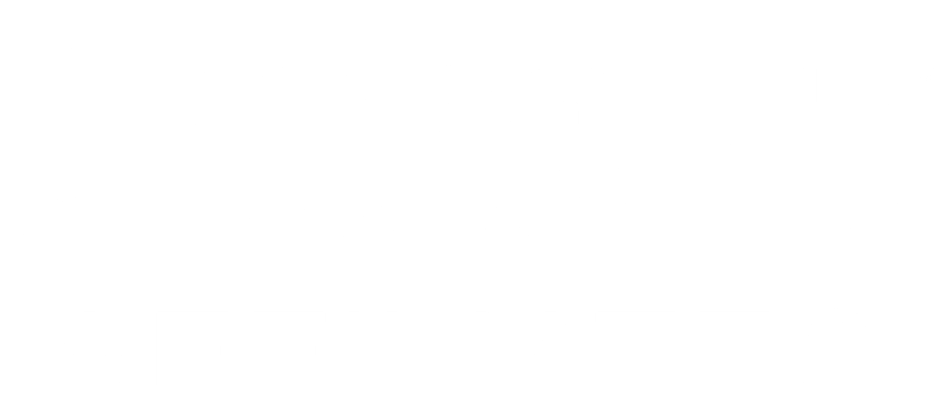 A white graphic with vertical lines, seemingly a logo or symbol.