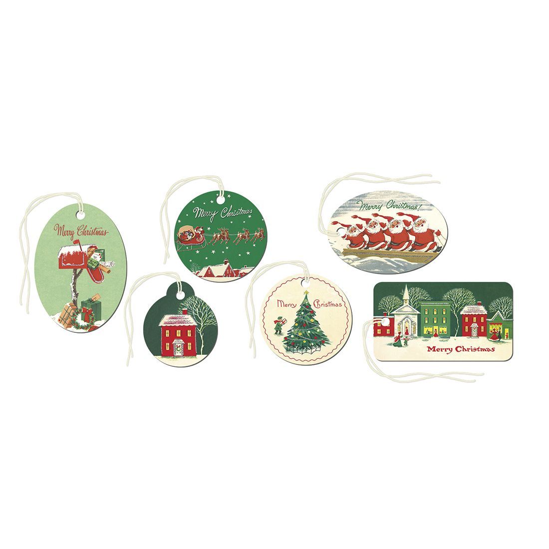 Etiquetas Navideñas Vintage Christmas