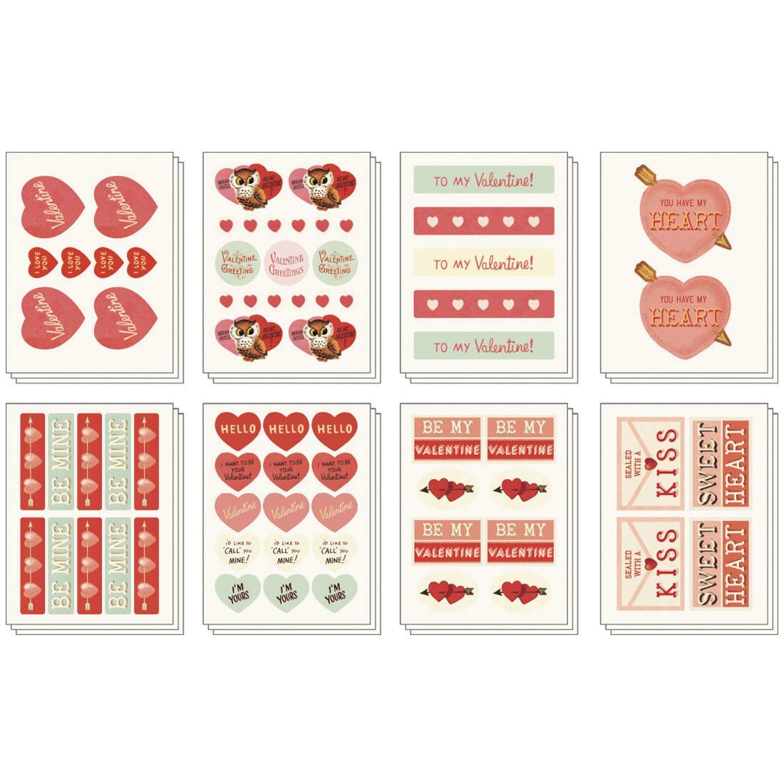 Pegatinas Valentine (13X12cm)