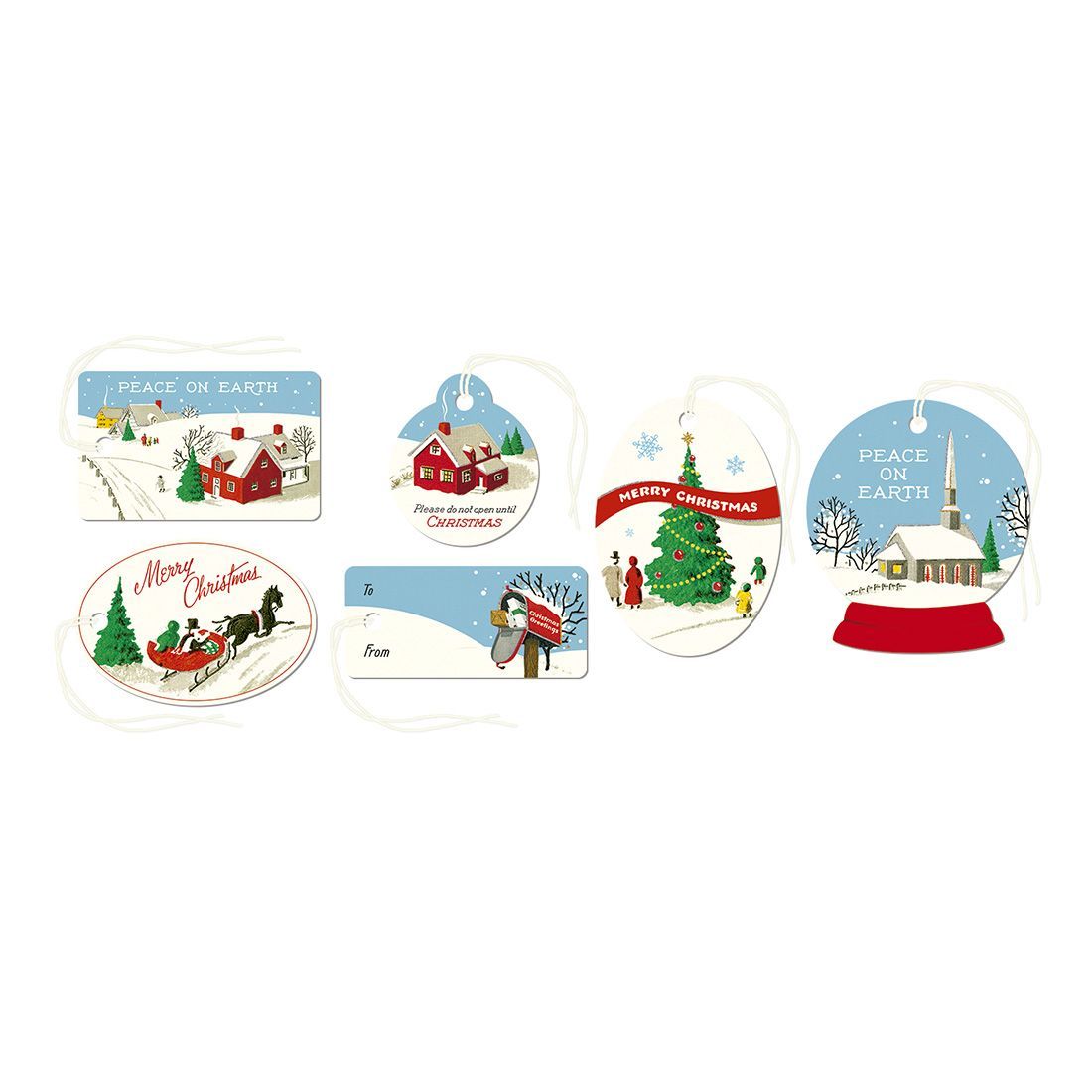 Etiquetas Navideñas Peace on Earth