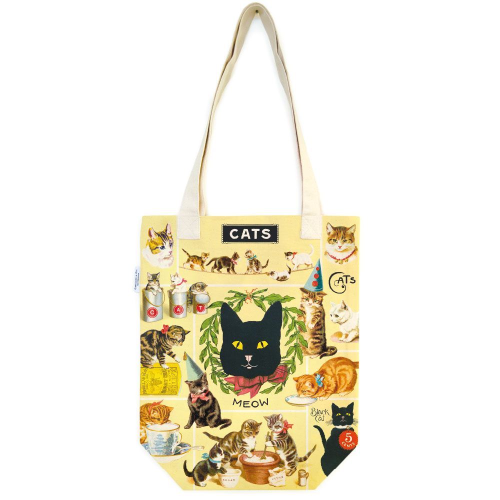 Tote Bag Vintage Cats (33X40.5cm)
