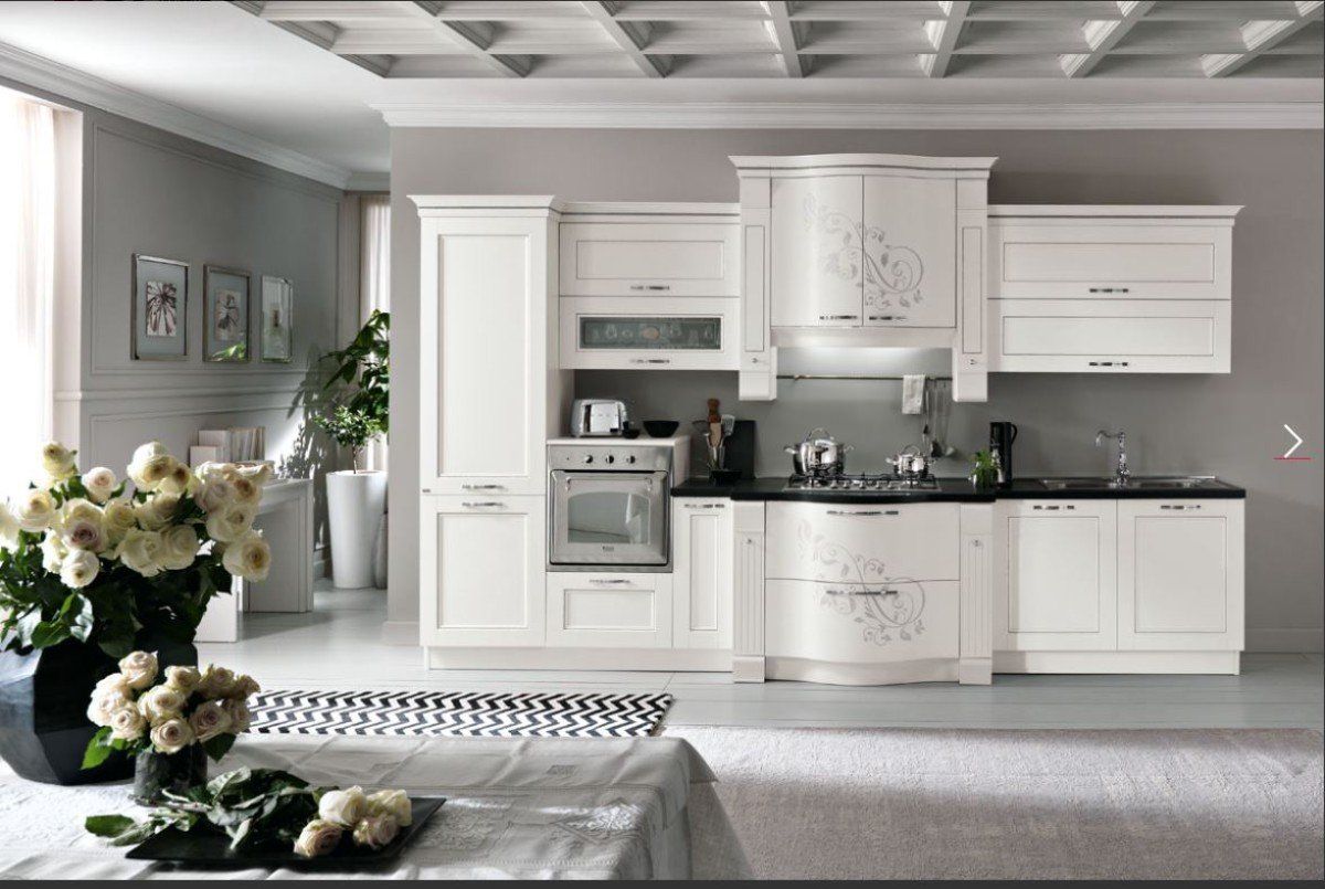 Cucina componibile bianca