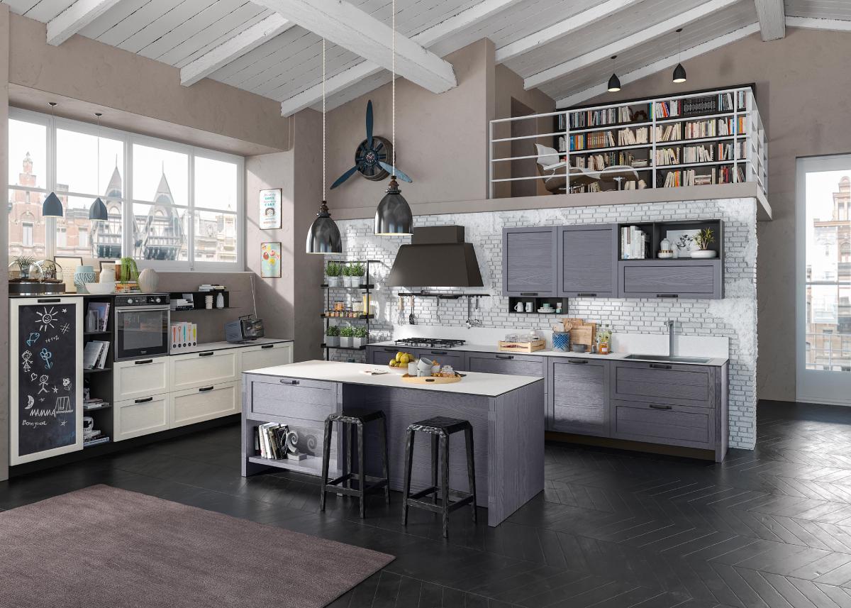 Cucina componibile con isola