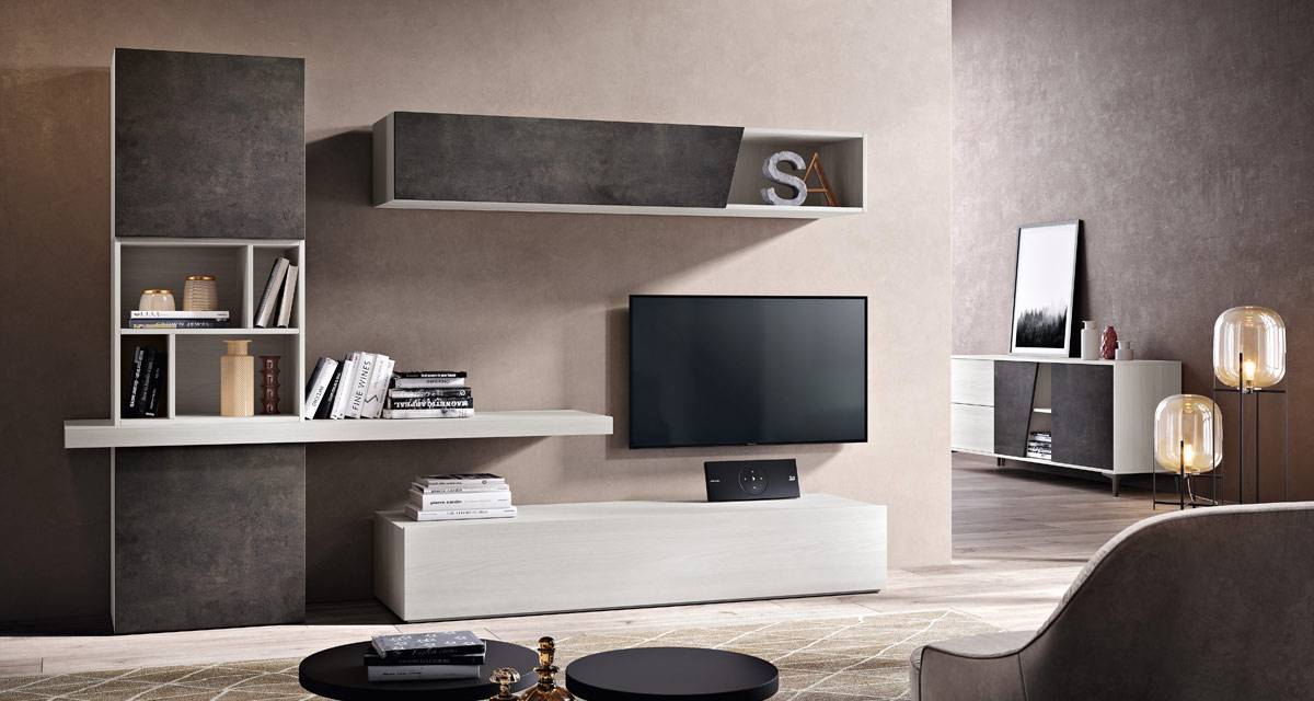 Parete attrezzata salotto