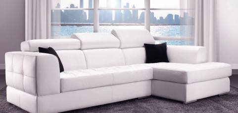 Divanoin pelle bianco